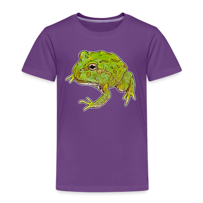 Kinder Basic T-Shirt Ceratophrys cranwelli Peppermint Blue - Lila