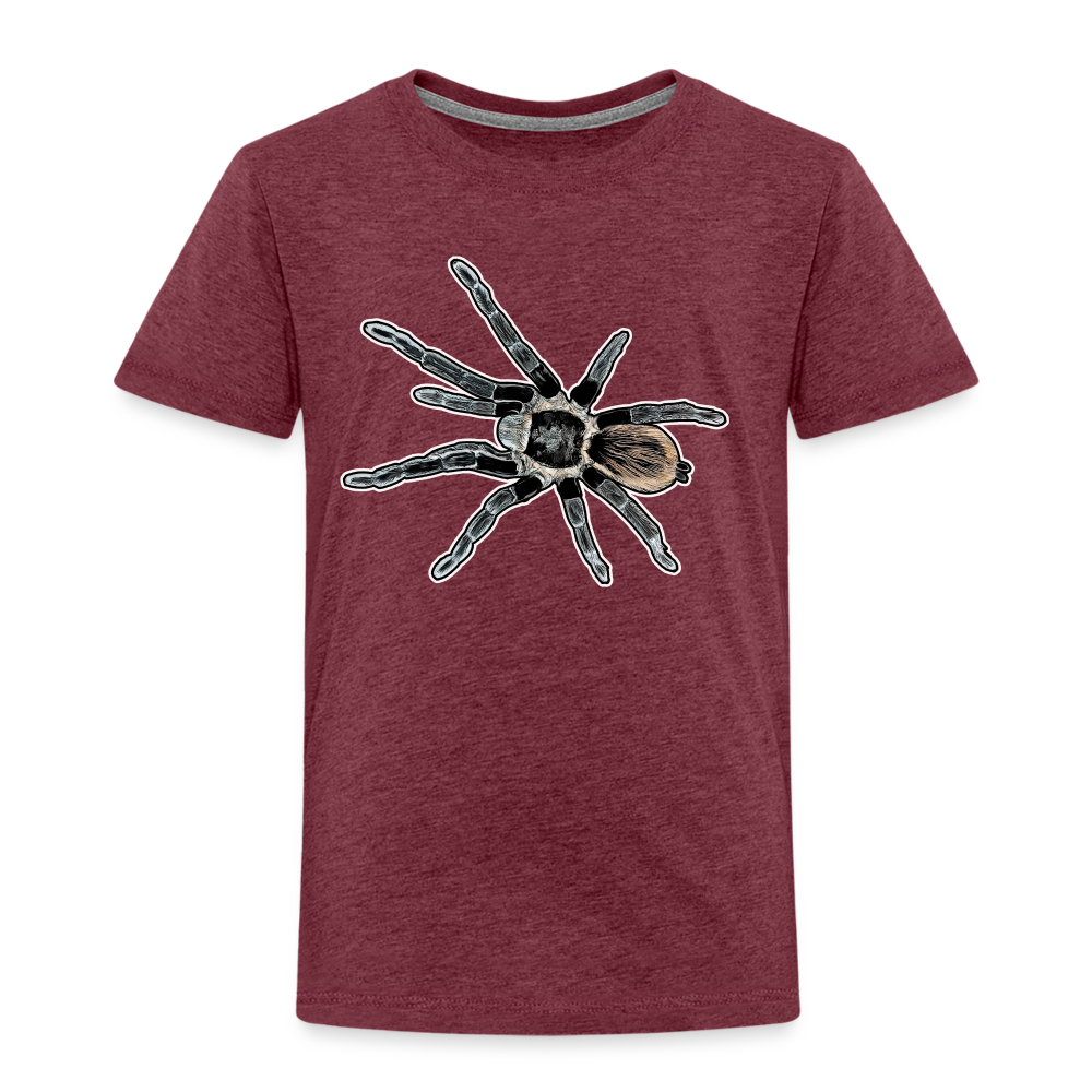 Kinder Basic T-Shirt Tliltocatl vagans - Bordeauxrot meliert
