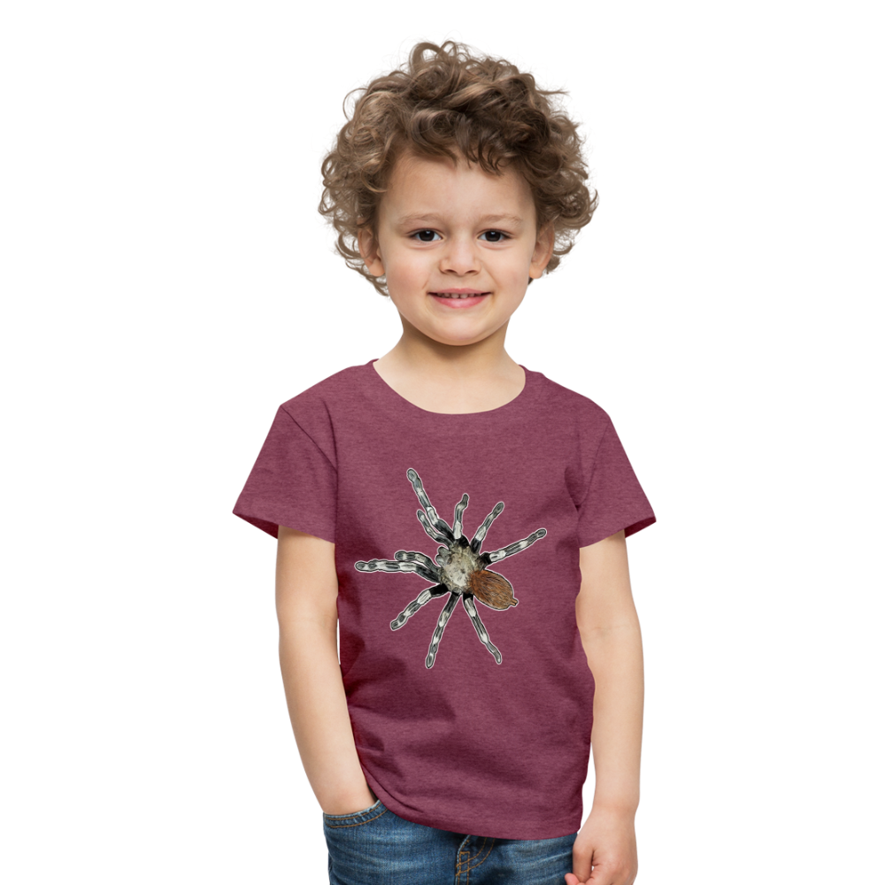 Kinder Basic T-Shirt Nhandu chromatus - Bordeauxrot meliert