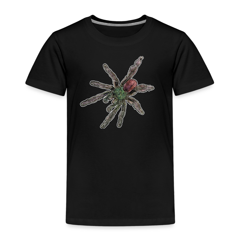Kinder Basic T-Shirt Caribena versicolor - Schwarz