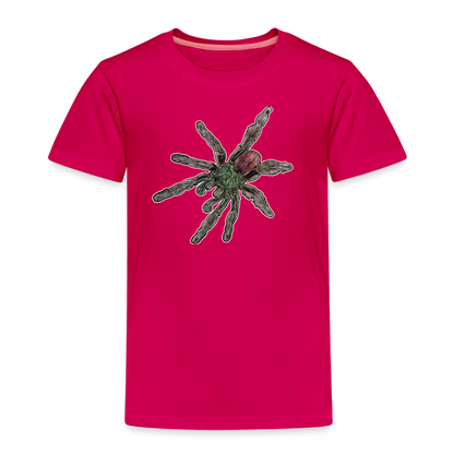 Kinder Basic T-Shirt Caribena versicolor - dunkles Pink