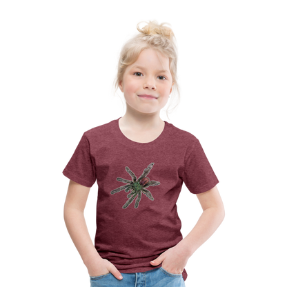 Kinder Basic T-Shirt Caribena versicolor - Bordeauxrot meliert