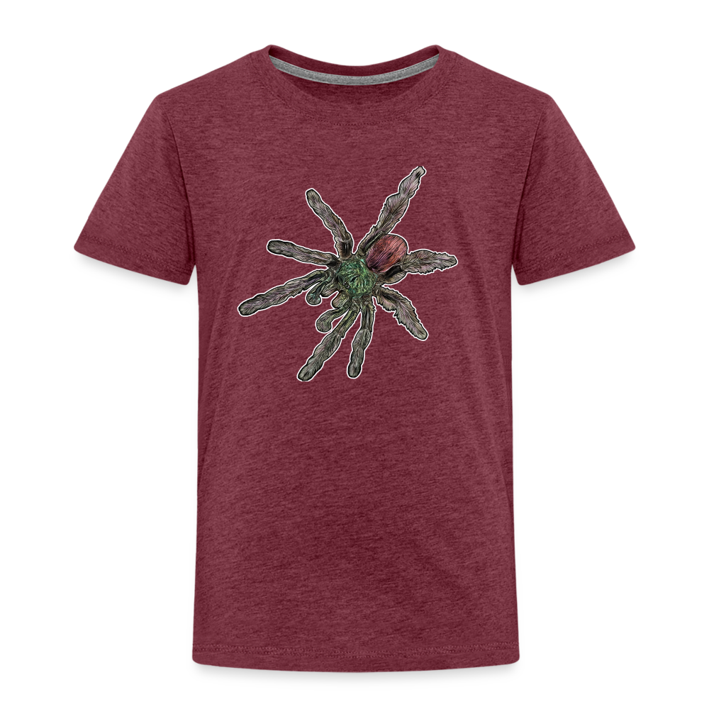 Kinder Basic T-Shirt Caribena versicolor - Bordeauxrot meliert