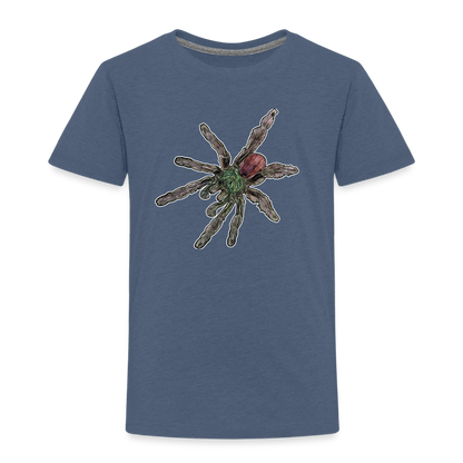 Kinder Basic T-Shirt Caribena versicolor - Blau meliert