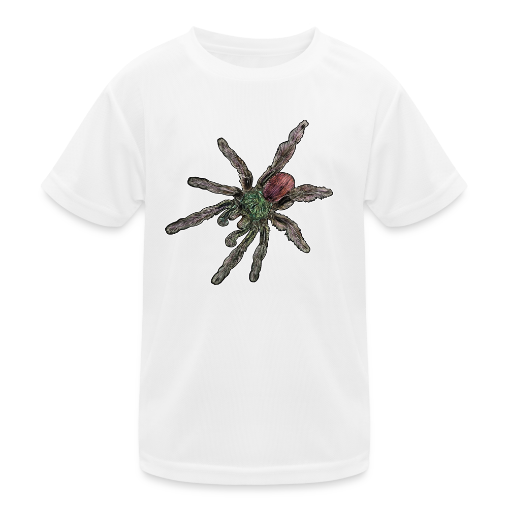 Kinder Funktions-T-Shirt Caribena versicolor - weiß