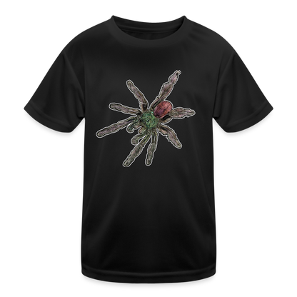 Kinder Funktions-T-Shirt Caribena versicolor - Schwarz