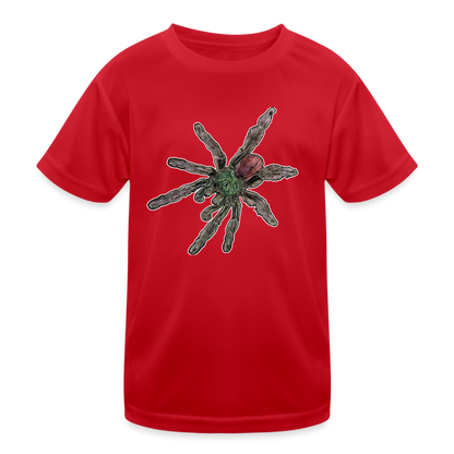 Kinder Funktions-T-Shirt Caribena versicolor - Rot