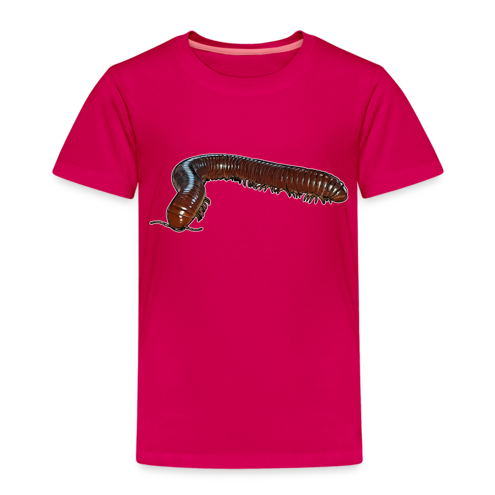 Kinder Basic T-Shirt Ophistreptus guineensis - dunkles Pink