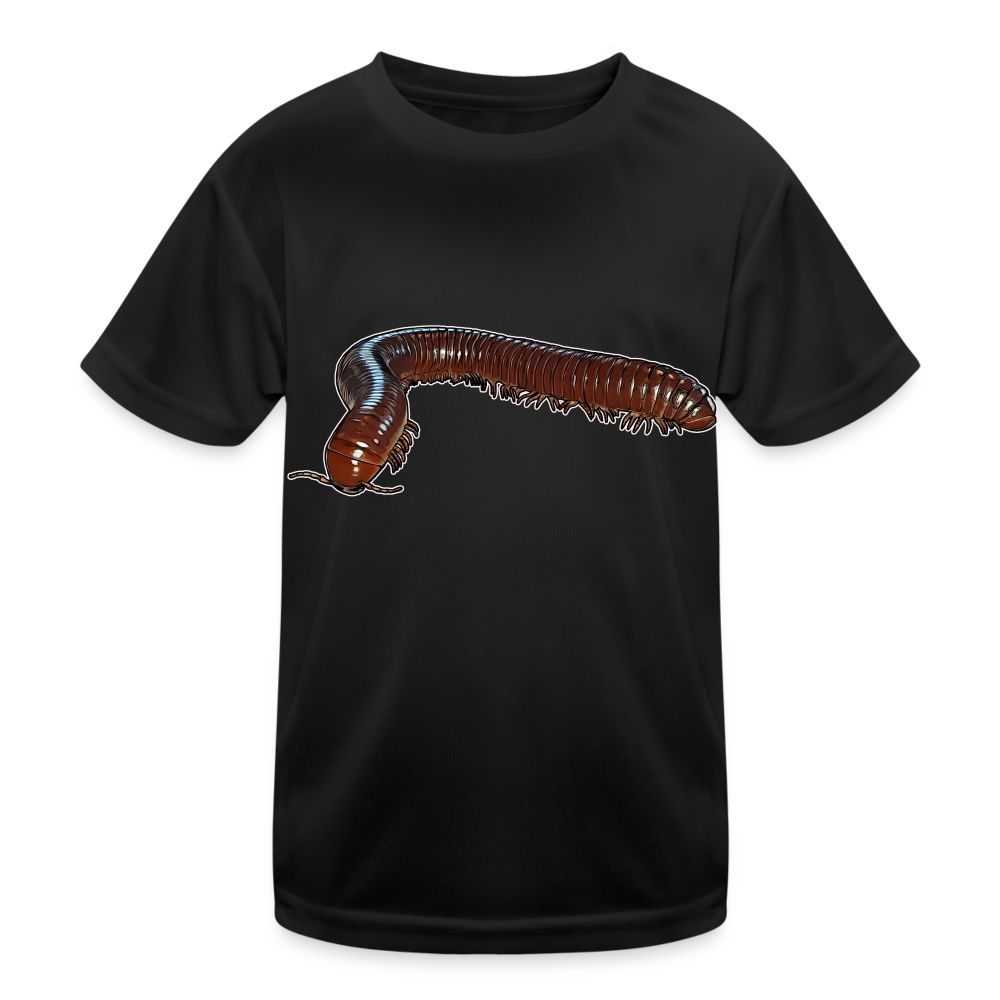 Kinder Funktions-T-Shirt Ophistreptus guineensis - Schwarz