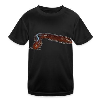 Kinder Funktions-T-Shirt Ophistreptus guineensis - Schwarz