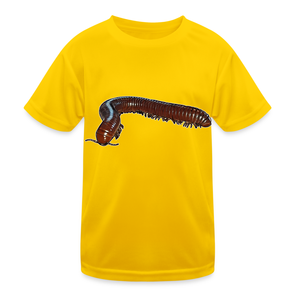 Kinder Funktions-T-Shirt Ophistreptus guineensis - Eigelb
