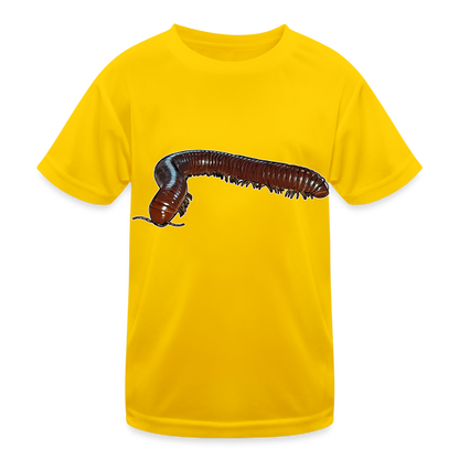 Kinder Funktions-T-Shirt Ophistreptus guineensis - Eigelb