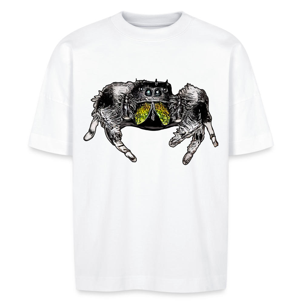Unisex Stanley & Stella Oversize Bio-T-Shirt Phidippus regius Rastafari male - weiß