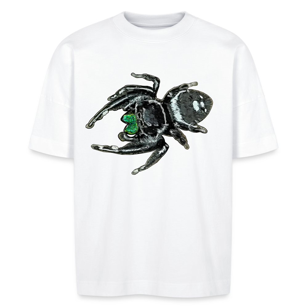 Unisex Stanley & Stella Oversize Bio-T-Shirt Phidippus regius White Bahamas male - weiß