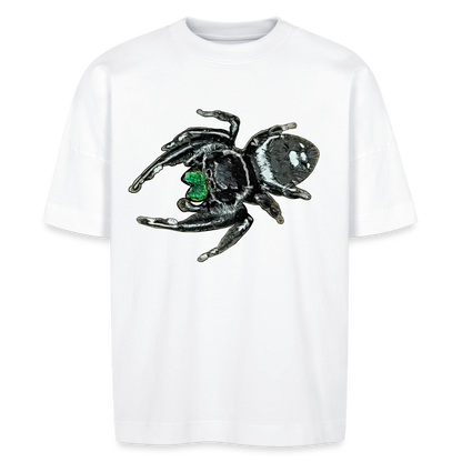 Unisex Stanley & Stella Oversize Bio-T-Shirt Phidippus regius White Bahamas male - weiß