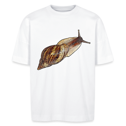 Unisex Stanley & Stella Oversize Bio-T-Shirt Achatina reticulata wildfarben - weiß