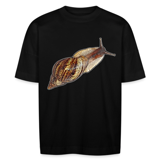 Unisex Stanley & Stella Oversize Bio-T-Shirt Achatina reticulata wildfarben - Schwarz