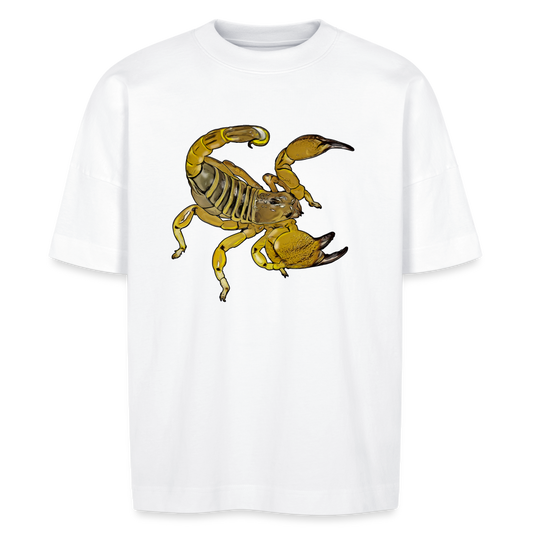 Unisex Stanley & Stella Oversize Bio-T-Shirt Scorpio maurus palmatus - weiß