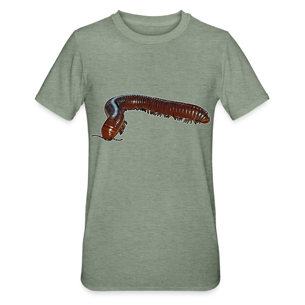 Unisex T-Shirt Ophistreptus guineensis - Militärgrün meliert