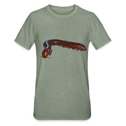 Unisex T-Shirt Ophistreptus guineensis - Militärgrün meliert