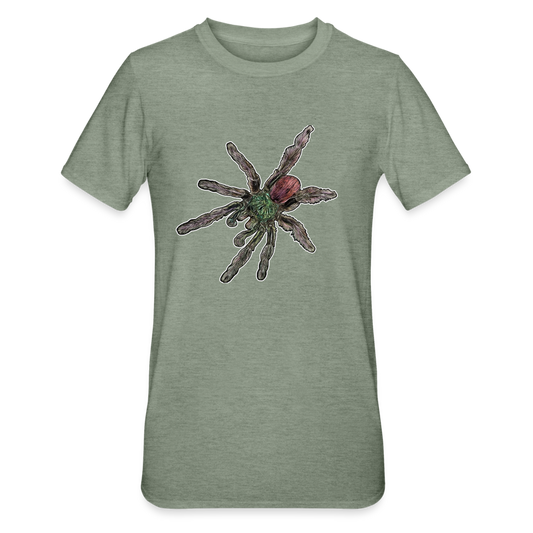 Unisex T-Shirt Caribena versicolor - Militärgrün meliert