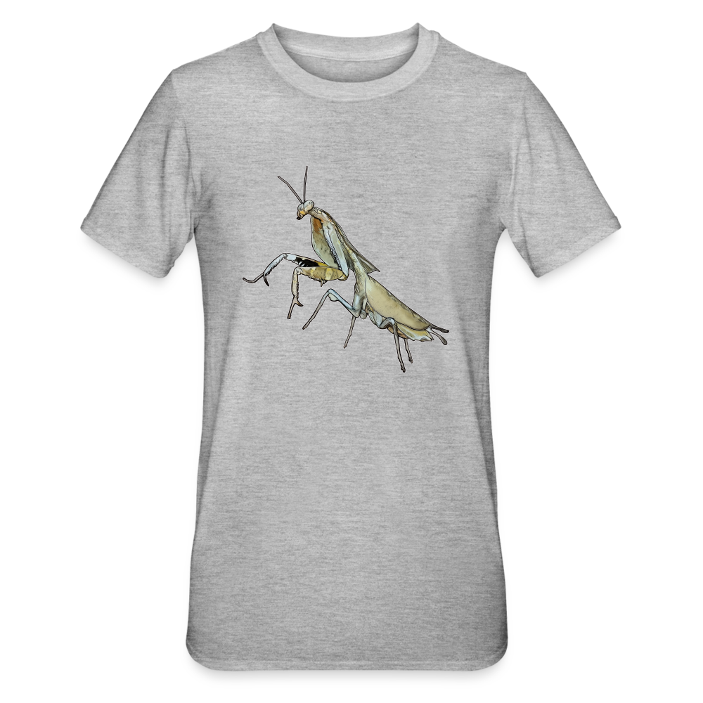 Unisex T-Shirt Deroplatys truncata female - Grau meliert