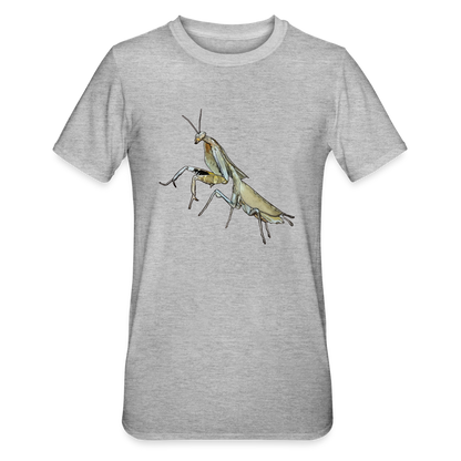 Unisex T-Shirt Deroplatys truncata female - Grau meliert