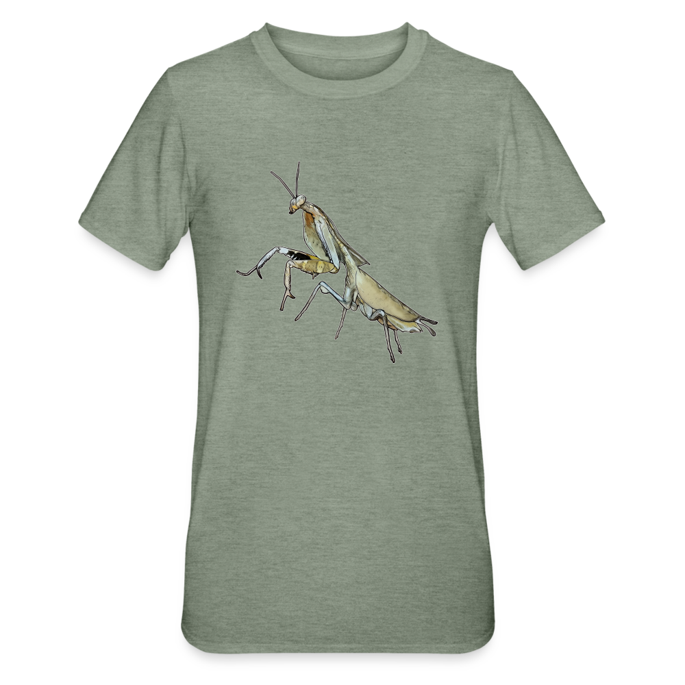 Unisex T-Shirt Deroplatys truncata female - Militärgrün meliert