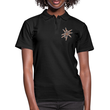 Frauen Polo Shirt Brachypelma emilia - Schwarz