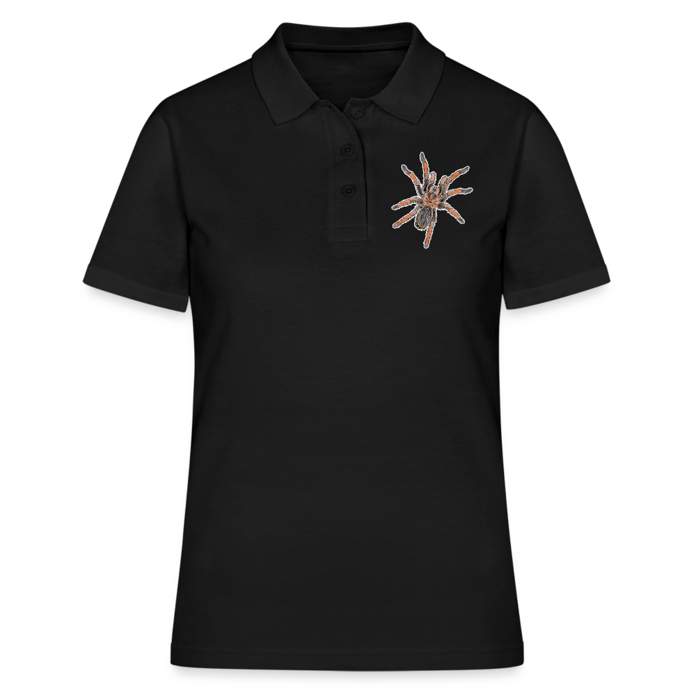Frauen Polo Shirt Brachypelma emilia - Schwarz
