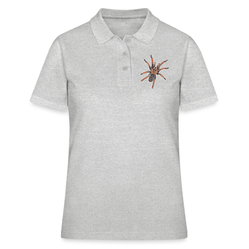 Frauen Polo Shirt Brachypelma emilia - Grau meliert