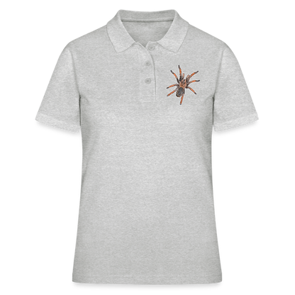 Frauen Polo Shirt Brachypelma emilia - Grau meliert