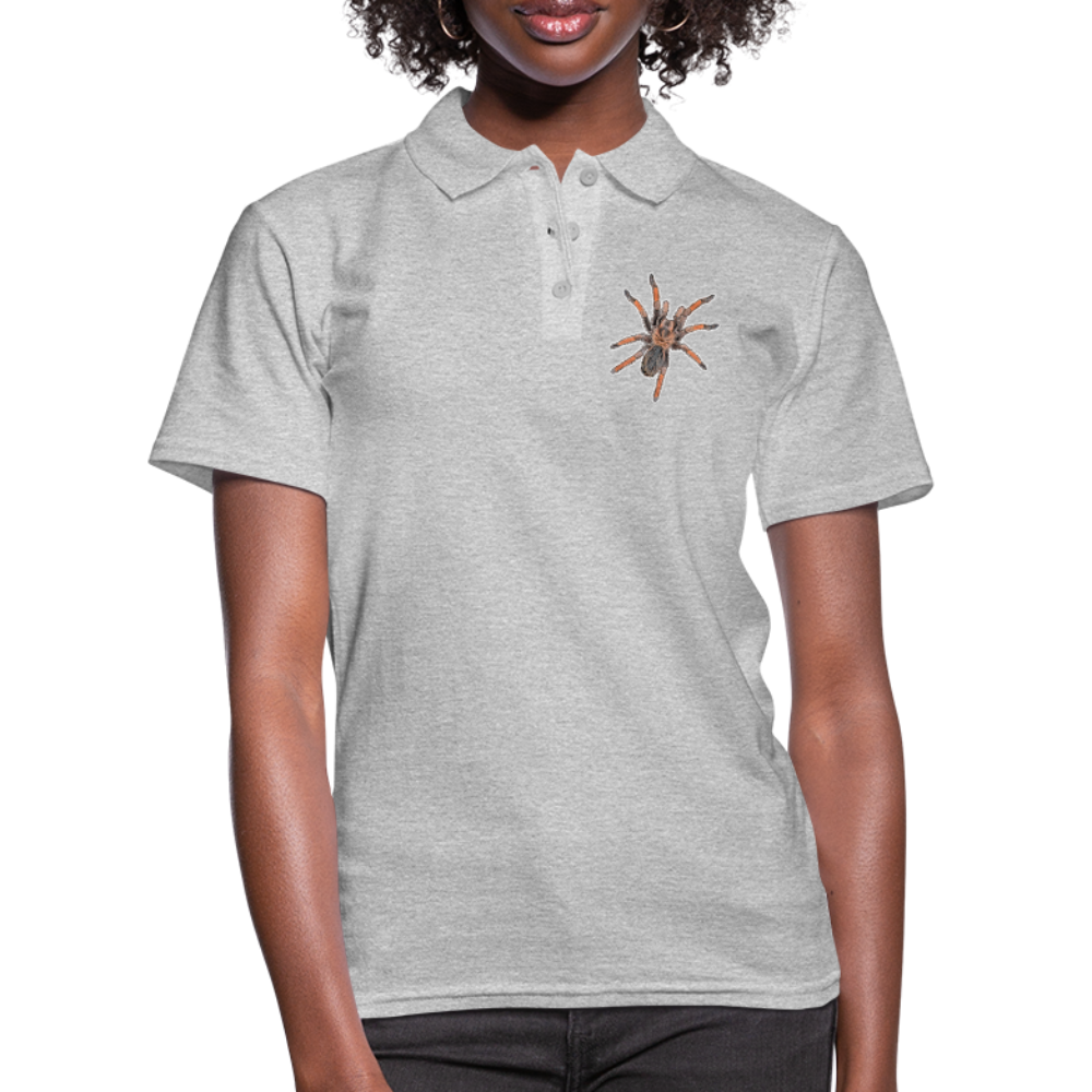 Frauen Polo Shirt Brachypelma emilia - Grau meliert