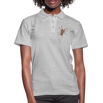 Frauen Polo Shirt Brachypelma emilia - Grau meliert