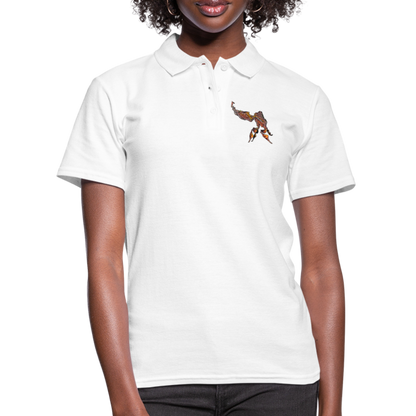 Frauen Polo Shirt Phyllocrania paradoxa male - weiß