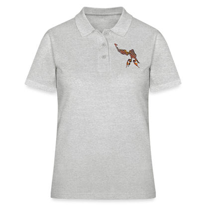 Frauen Polo Shirt Phyllocrania paradoxa male - Grau meliert