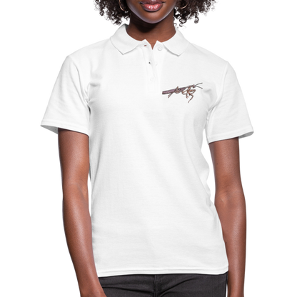 Frauen Polo Shirt Rhombodera kirbyi male - weiß