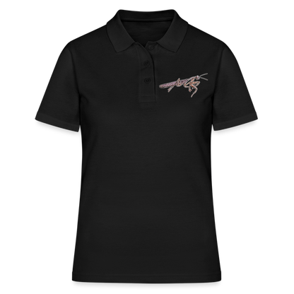 Frauen Polo Shirt Rhombodera kirbyi male - Schwarz