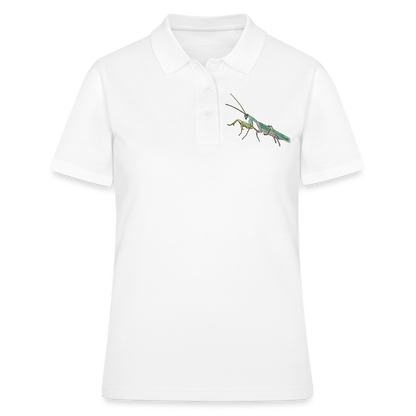 Frauen Polo Shirt Sphodromantis lineola male - weiß