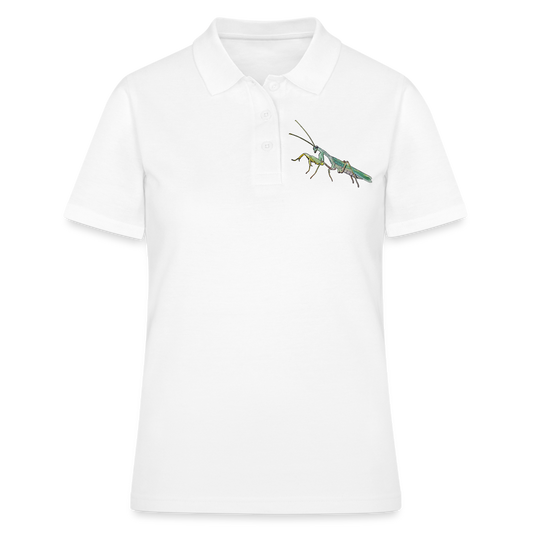 Frauen Polo Shirt Sphodromantis lineola male - weiß