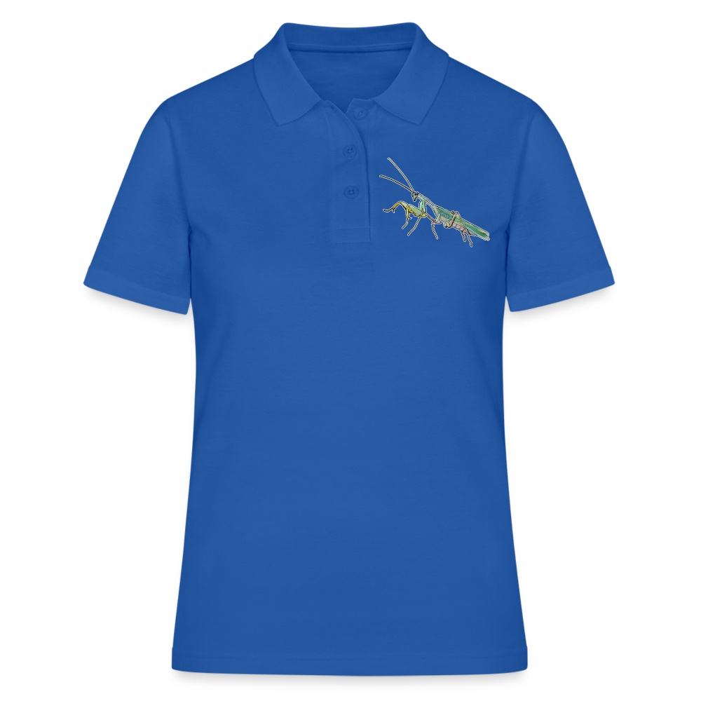 Frauen Polo Shirt Sphodromantis lineola male - Royalblau