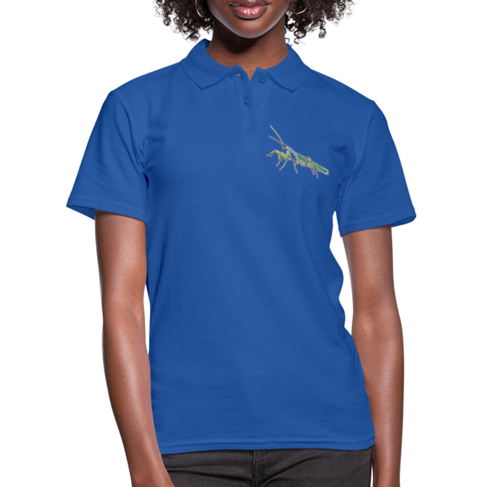 Frauen Polo Shirt Sphodromantis lineola male - Royalblau
