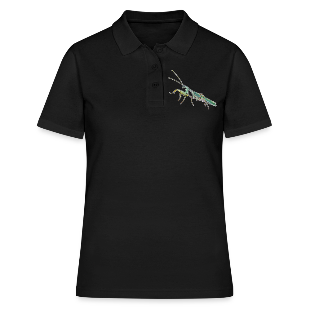 Frauen Polo Shirt Sphodromantis lineola male - Schwarz