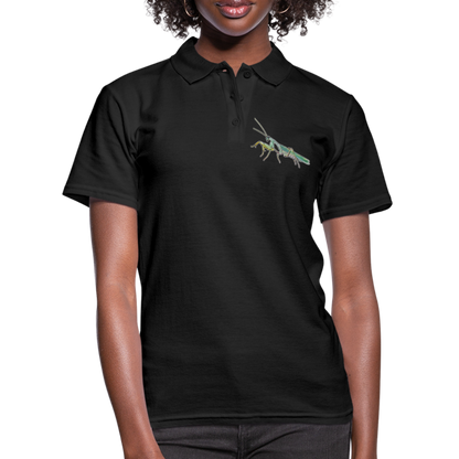 Frauen Polo Shirt Sphodromantis lineola male - Schwarz