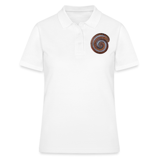 Frauen Polo Shirt Archispirostreptus gigas - weiß