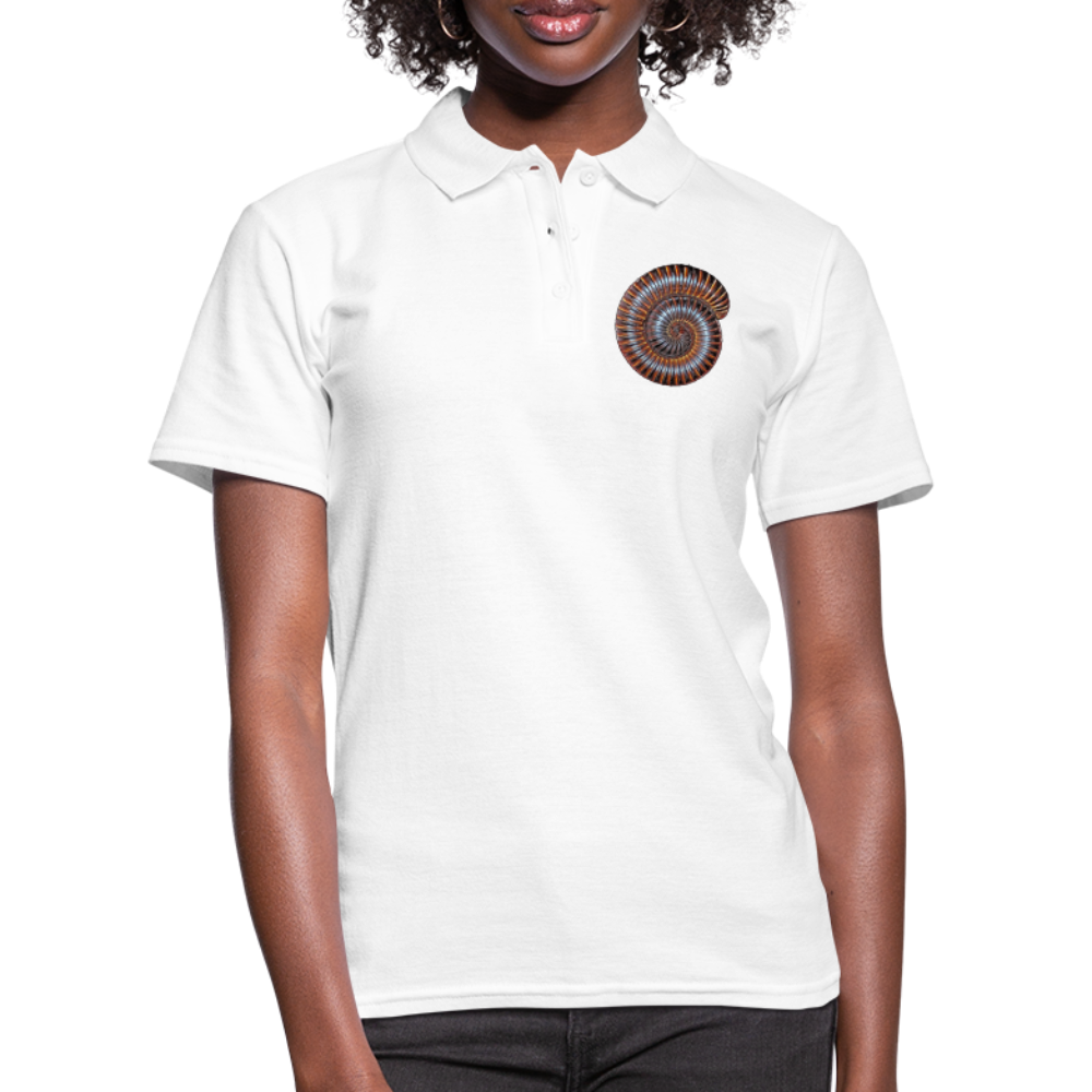 Frauen Polo Shirt Archispirostreptus gigas - weiß