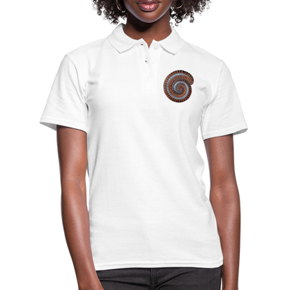 Frauen Polo Shirt Archispirostreptus gigas - weiß