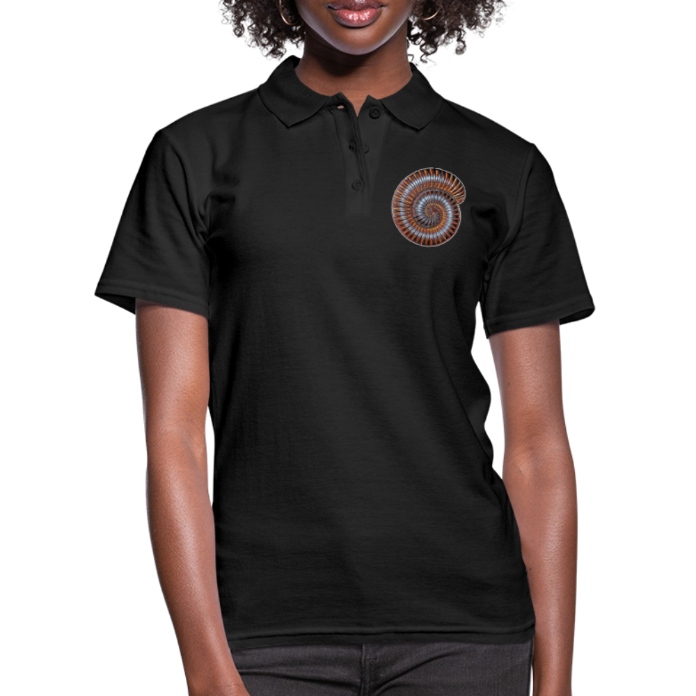 Frauen Polo Shirt Archispirostreptus gigas - Schwarz