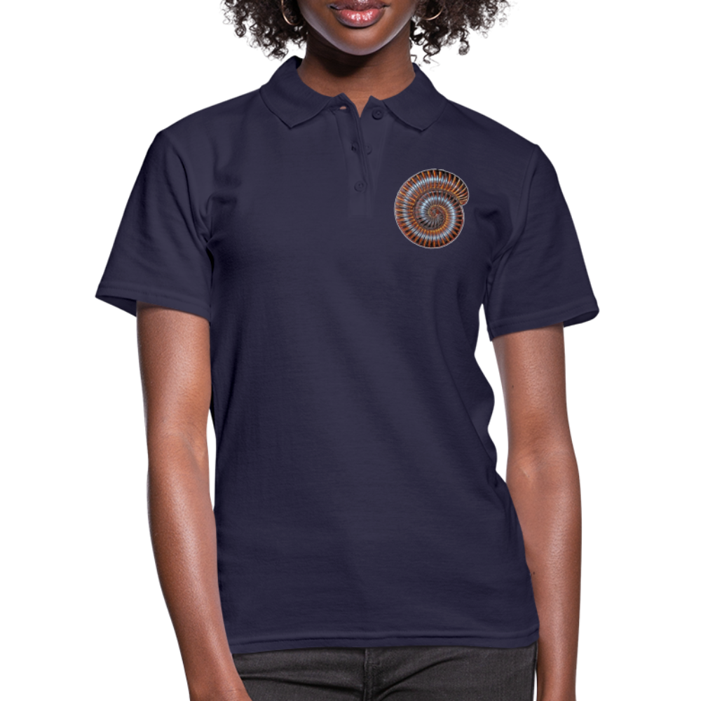 Frauen Polo Shirt Archispirostreptus gigas - Navy