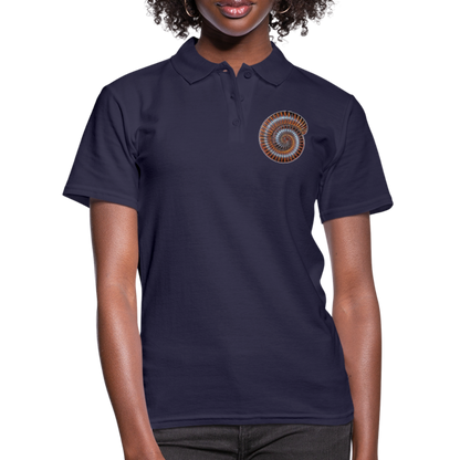 Frauen Polo Shirt Archispirostreptus gigas - Navy